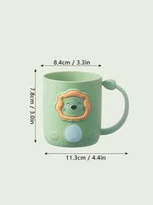 1pc Cute Cartoon Toothbrush Holder Cup, Bathroom Home Rinse Cup Back To School