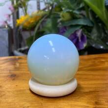 5cm/Synthetic Agate Ball, Quartz Crystal Ball, Crystal Sphere, Crystal Divination Ball, Home Decor, Gift For Boyfriend/Girlfriend/Kids, Crystal Healing, 1PC; Handmade With 1-3mm Size Tolerance, Randomly Shipped. If You Mind These, Please Do Not Purchase. - White - View 9