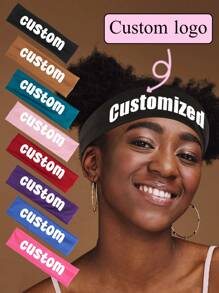 1PC Custom Solid Color Wide Headbands For Women, Cross Tie Hair Accessories For Sports, Yoga, Fashionable Girls' Turban Casual
