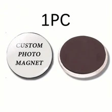 Pegatinas personalizadas redondas de 25/30 MM para nevera - Pegatinas de imanes de vidrio en cúpula con foto personalizada para parejas, amigos - Regalos de fiesta, regalos de cumpleaños, souvenirs
