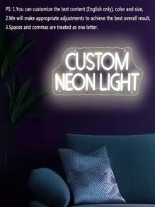 1 件可定制 9 色 LED 霓虹灯 - 适用于卧室、客厅、酒吧、婚礼、生日派对等的墙面装饰照明 - 情人节、圣诞节、万圣节、求婚、周年纪念的独特礼物，USB 供电，节能 | 完美的 DIY 家居照明礼物，霓虹灯墙面装饰，色彩鲜艳，卡哇伊，简约别致，可爱，定制，个性化，独特，适合他的理想礼物，适合她、男朋友、女朋友、家人、朋友、小夜灯、霓虹灯、家居用品、房间装饰、节日装饰、周年纪念日、生日、婚礼