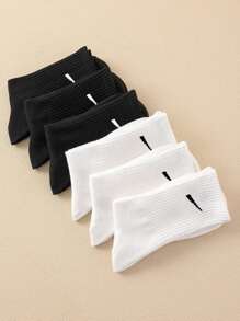 1 Pair /5 Pairs /6 Pairs Of Women's Casual Stockings, Simple, Comfortable And Breathable Everyday Wear Unisex Tube Socks
