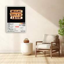 Framed J. Co/Le "The Off.Season" Album Cover Canvas Poster   Wall Art Decor For Music Enthusiasts, Featuring Tracklist And Release Date, Album Cover Posters, 2D, Perfect For Room Decor