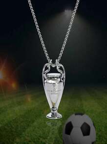 1 Pieza Trofeo de resina deportivo, Copa de la Liga de Campeones con orejas grandes, recuerdo decorativo para fanáticos del fútbol (cinta de regalo), Mini taza colgante decorativa, Accesorios de muñeca, Herramienta llave ordinaria