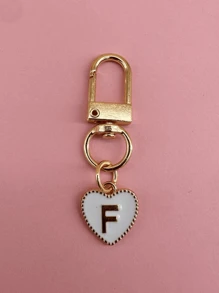 HAILIAN A Bag Pendant Designed Based On English Letters, With A Fashionable And Simple Style, Suitable For Halloween Costume Matching, Suitable For College Students And Elementary School Students Bag Pendant, Car Keychain, Birthday, Holiday, Back To School Season, Halloween Small Gifts - White - View 21