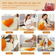 Funny Egg Blanket, Soft Plush Round Novelty Blanket For Bed Couch Or Travel, Birthday Gifts For Women Men