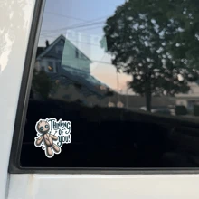 [Voodoo Doll Thinking Of You Sticker] Thinking Of You Voodoo Doll Vinyl Sticker For Luggage Water Bottle Laptop - Multicolor - View 6