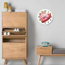 Wedding Day Cookies, Battery-Operated Wall Clock, Living Room Wall Decor, Living Room Decor And Accessories,  Gifts For Mom