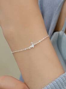 1 PC Butterfly-Shaped Bracelet Is Fashionable And Simple For Women To Wear Everyday - Butterfly - View 4