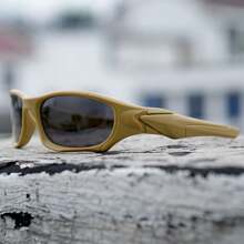 1pc Men's Polarized Tactical Ballistic Shooting Glasses, Vintage Windproof Driving Fishing Glasses