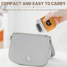 1 szt. Elektryczny pilnik do usuwania odcisków, szlifierka do pielęgnacji stóp z 3 głowicami i 2 prędkościami, IPX6 wodoodporny przenośny akumulatorowy elektryczny pilnik do usuwania odcisków, narzędzie do pielęgnacji stóp pilnik do szorowania stóp dla mężczyzn i kobiet