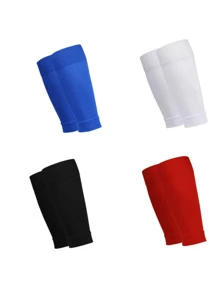 1 Pair/2 Pairs/4 Pairs/5 Pairs Unisex Outdoor Football Leg Sleeves, Elastic Breathable Knee Protection, Wear-Resistant Compression Leg Sleeves, Suitable For All Seasons - Multicolor - View 13