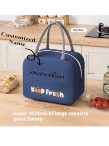 Customizable Large-Capacity, Extra-Thick, Portable Lunch Box Bag For Office Workers