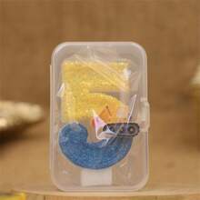 1pc Shiny Blue & Yellow Construction Truck Numeral Candle - Architecture & Engineering Theme Truck Number Candle 0-9 For Birthday Cake Decoration, Happy Birthday Celebration, Suitable For Engineers, Interesting Flashing Birthday Candle Cake Decoration For Birthday Party, Anniversary Celebration
