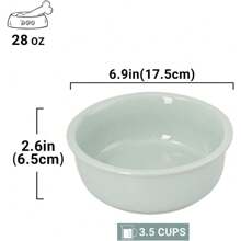 Raised Ceramic Dog Lover And Dog Mom Love Bowl Set With Stand, Elevated Dog Lover And Dog Mom Love Food And Water Dish For Small And Medium Sized Dog Lover And Dog Mom Loves 28OZ Ivory White