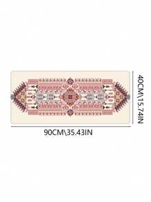 复古图案桌垫，适用于家庭和办公室的扩展大鼠标垫，大型游戏鼠标垫，带防滑橡胶底座和缝合边缘的笔记本电脑键盘垫 - 彩色 - 查看 8