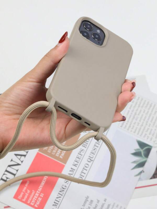 حافظة هاتف محمول رياضية مع سلسلة معلقة، مقاومة للماء ومضادة للصدمات وخدوش