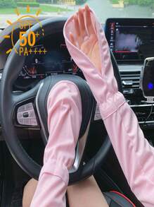 Unisex Breathable Sunscreen Arm Sleeve, Horseshoe-Shaped Gloves, Summer Driving Sleeves UV Protection, Quick-Dry Outdoor Driving Gloves