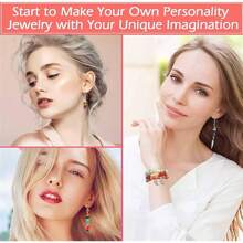 天然碎石珠，24种颜色，每格约6克/9克，不规则宝石，疗愈水晶散石，珠子已打孔，适合DIY手链首饰制作和工艺品制作（4-8毫米）