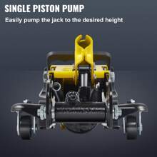 Floor Jack, Low Profile Floor Jack, Heavy-Duty Steel, Aluminum And Steel Racing Floor Jack With Dual Pistons Quick Lift Pump - 2,5 tấn, thép, piston đơn - Xem 5