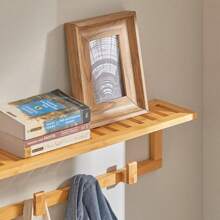 Coat Hooks With Shelf, Kitchen Wall Cabinets, Coat Rack With Shelf FHK06-N - True Color - View 4