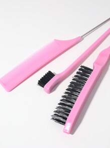 3pcs Slick Back Hair Brush Set With Edge Brush Hair Brush Rat Tail Comb Teasing Brush For Smoothing Baby Hair & Flyaways,Hair Brush,Comb,Hair Tools,Hair Products And Accessories For Barber Salon Beauty Travel Essentials,Back To School,Travel Holiday Essentials,Hair Accessories For Women,Brush,Hair Brushes,Edge Brush,Brush Hair,Hair Comb,Comb Hair,Detangling Brush,Ball Brush,Mini Hair Brush,Hair Brush Set,Wooden Comb, Comb, Slick Back Brush, Hairbrush, Edge Brush, Brush Hair, Hair Comb, Hair Brush Set, Comb Hair, Mini Hair Brush, Detangling Brush,Hair Products, Hair Tools, Hair Stuff, Hair Care, Curly Hair Brush, Barber, Barber Accessories, Hairdressing Equipment,Hair Brush,Slick Back Brush,Styling Brush,Curly Hair Brush,Edge Brush,Hair Comb,Brush Hair,Hair Brush Set,Comb Hair,Comb For Curls,Detangling Brush,Hair Brush For Women,Hair,Travel,Hair Products,Hair Tools,Hair Stuff,Barber,Barber Accessories,Barbershop,Hairdressing Equipment