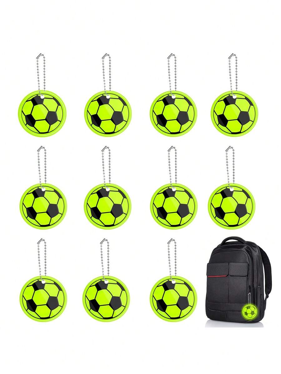 1/5/10/15/20/30PCS PVC Reflective Star Keychains, Reflective Pentagon Star Pendant, Night Reflector Tags Keychain Glowing Clips, Backpack Decor Reflective Strips, Men Night Double-Sided Reflective Pendant Key Ring Backpack Accessories, New Years Valentine's Day Holiday Gifts(Random Color)