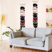 Boho Ball Cap Hanger-2 Pack-Boho Macrame Cap Holder Wall Hat Organizer For Baseball Cap Holder Over Door Hat Rack For Wall Cap Rack Disaplay Bearoom Decorations