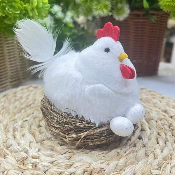 Flocage de poussins et de lapins en mousse de Pâques, décoration de maison, salon, cuisine, atmosphère, fournitures de vacances