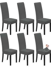 1/4/6 Pcs Chair Covers, Dining Room Chair Covers, Stretch Kitchen Chair Covers/Dining Room Chair Covers , Removable Washable Dining Chair Slipcovers For Home, Hotel, Banquet
