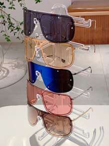 2 套高品质塑料太阳镜收纳盒，眼镜架，太阳镜架，眼镜架，眼镜架，每套 5 副镜架 - 彩色 - 查看 5