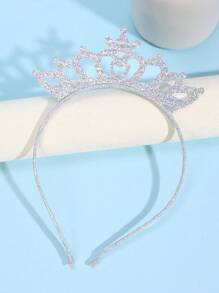 1pc/2pcs Gold And Silver Crown Headband,Glitter Hair Band,Fashion Hair Accessories For Girls Best Friend Party Gifts - Multicolor - View 6