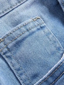 Men's Wide Leg Jeans - Màu xanh lam - Xem 5