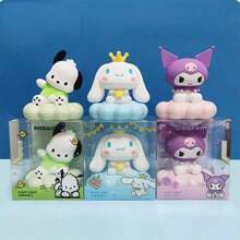Miniso Sanrio0 Kuromii - Purple Cloud Pinch Series Luminous Ornaments, Exquisite Gift, Cartoon Cute Ornament, Christmas Party Gift, Bedroom Decor, Suitable For Gift.