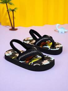 儿童男孩女孩可爱泡沫拖鞋，时尚百搭一脚蹬凉鞋，适合日常室内/室外穿着，轻便、透气、防滑 - 彩色 - 查看 6