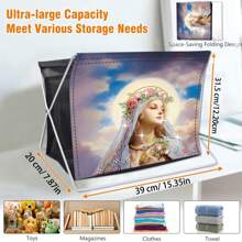 1 Set DIY Mary Sue Our Lady Eyes - Cartoon Vivid Cow & Colorful Boots Diamond Painting Kit, Canvas Material Suitable For Storage Cabinet, Large Space And Good Looking