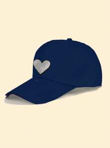 1 Pc Child Heart Baseball Caps Embroidery Visor Hats Casual Baby Sun Hat Versatile Snapback Cap For Kids 8-16 Years - Multicolor - View 5