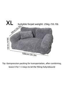 1 Pc All Season Machine Washable Pet Sofa, Pet Bed For Cats And Dogs Puppy Keep Dog Bed Cat Bed Easy To Clean - Grey - View 11