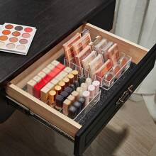 Makeup Storage Box, Suitable For Eyeshadow Palette Storage Box, 7-Segment Separation Makeup Palette Storage Box, For Dressing Table Drawer Countertop Modern Cosmetic Storage