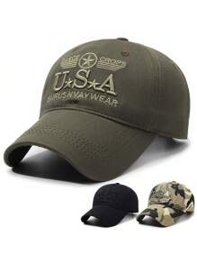 Mũ lưỡi trai ngụy trang kiểu Trucker với chữ "USA" thêu tinh xảo. Thích hợp để đội trong các hoạt động ngoài trời như cắm trại, đi bộ đường dài và câu cá. Có chức năng chống nắng và thấm mồ hôi. - A - Xem 1