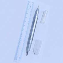 1 szt. Tatuaż ręcznie malowany marker, haftowany marker do pozycjonowania rysunku, fioletowy, dwugłowy marker