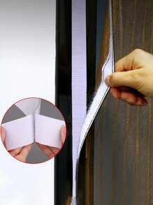 1 rollo de cinta adhesiva de gancho y bucle antideslizante, cinta adhesiva de doble cara resistente, tiras de gancho y bucle de nylon autoadhesivas de alta resistencia, cinta de gancho y bucle para cojines de sofá, tiras con adhesivo para fijar sin dejar rastro cortinas, pantallas, alfombrillas de coche y tiras autoadhesivas