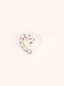 1pc Women Rhinestone Hollow Five-Pointed Star Necklace, Gift For Girlfriend, Women, Best Friend - Silver - View 5