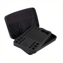 Battery Organiser Storage Case Holds AA AAA C D 9V With Tester - Storage Box - Black - View 6