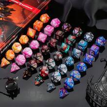 D&D Dice Set - 25x7+1 (176) Polyhedral Dice With Free Eagle Patterned Fleece Storage Bag Compatible With D&D RPG MTG Tabletop Game. - Multicolor - View 10