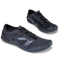 Barefoot Water Shoes - Non-Slip, , Striped Design, Suitable For Beach, Sports, Walking, Hiking And Running | Breathable Mesh Upper And Rubber Sole | Lace-Up Closure