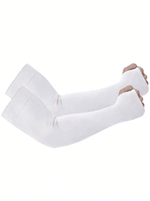 1 件男女通用袖套，男士压缩袖套，男女通用防晒袖套，适合学校、母亲节、青年、防晒手套