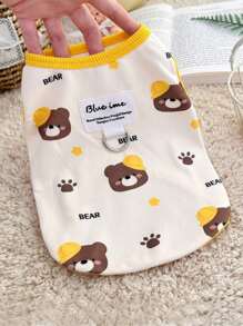 Pet Gift - Pet Fashion Vest, Featuring Anti-Slip Design, Comfortable And Breathable, Stylish And Cute, And Comfortable, Suitable For Small Dogs/Cats As Pet Clothing, New Style For Autumn And Winter