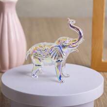 One Handmade Crystal Elephant, An Elegant Holiday Gift. Suitable For Family, Friends, Lovers, Girlfriends And Household Members, The Crystal Material Adds A Luxurious Feel. Can Be Used As Room Decoration, Office Desk Ornament, Home Decor, Holiday Gift, Birthday Gift, Scene Decor And Holiday Accessories Gifts Graduation