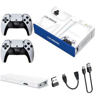 WEDO Retro Stick Gaming Stick – Retro Gaming Console With 40,000+ Classic Video Games, 9 Emulators, 128GB/64GB Storage, Plug & Play 4K HD.MI Output, Includes 2 Wireless 2.4GHz Controllers